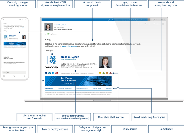 CodeTwo e-mailhandtekeningen voor Office 365